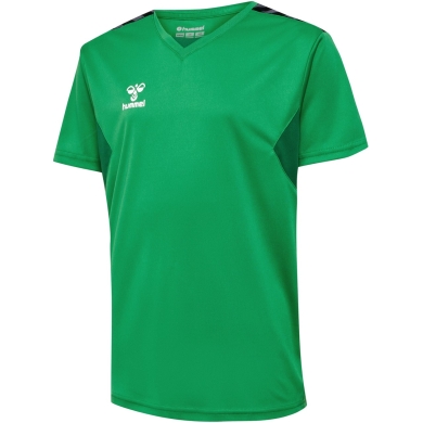 Hummel Sport T-shirt hmlAUTHENTIC Jersey (100% Polyester) Short Sleeve Green Kids