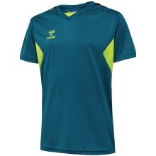 Hummel Sport T-shirt hmlAUTHENTIC Jersey (100% Polyester) Short Sleeve coral blue/lime green Children