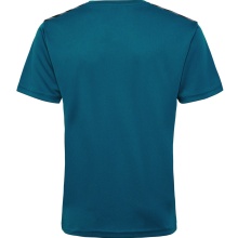 Hummel Sport T-shirt hmlAUTHENTIC Jersey (100% Polyester) Short Sleeve coral blue/lime green Children