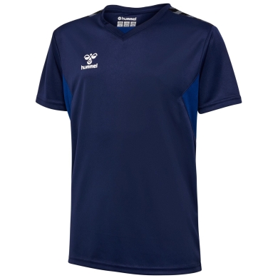 Hummel Sport T-shirt hmlAUTHENTIC Jersey (100% Polyester) Short-sleeved navy blue children’s