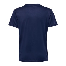 Hummel Sport T-shirt hmlAUTHENTIC Jersey (100% Polyester) Short-sleeved navy blue children’s