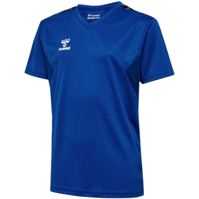 Hummel Sport T-shirt hmlAUTHENTIC Jersey (100% Polyester) Short Sleeve Dark Blue Children