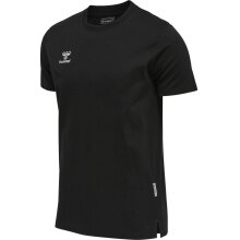 hummel Sport T-shirt hmlMOVE Grid Cotton (100% Cotton) Short Sleeve Black Men