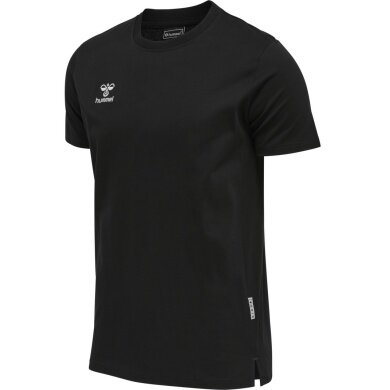 hummel Sport T-shirt hmlMOVE Grid Cotton (100% Cotton) Short Sleeve Black Men