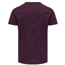 hummel Sport T-shirt hmlMOVE Grid Cotton (100% Cotton) Short Sleeve Burgundy Men