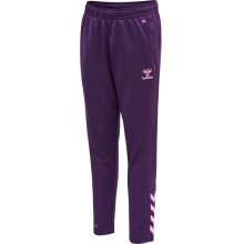 hummel Sports Trousers hmlCORE XK Poly Pants (Polyester Sweat fabric, with zip pockets) Long purple Children