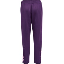 hummel Sports Trousers hmlCORE XK Poly Pants (Polyester Sweat fabric, with zip pockets) Long purple Children