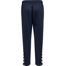 hummel Sports Trousers hmlCORE XK Poly Pants (Polyester Sweat Fabric, with Zipper Pockets) Long Navy Blue Kids