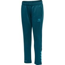 hummel Sports Pants hmlCORE XK Poly Pants (Polyester Sweat fabric, with zip pockets) Long coral blue Children