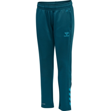 hummel Sports Pants hmlCORE XK Poly Pants (Polyester Sweat fabric, with zip pockets) Long coral blue Children