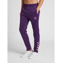 hummel Sports Trousers hmlCORE XK Poly Pants (Polyester Sweat fabric, with zip pockets) Long purple Men