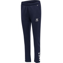 hummel Sports Trousers hmlCORE XK Poly Pants (Polyester Sweat Fabric, with Zipper Pockets) long navy blue Women