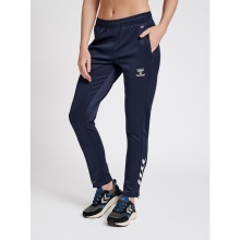 hummel Sports Trousers hmlCORE XK Poly Pants (Polyester Sweat Fabric, with Zipper Pockets) long navy blue Women