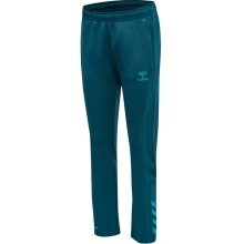 hummel Sports Trousers hmlCORE XK Poly Pants (Polyester Sweat Fabric, with Zipper Pockets) long coral blue Women