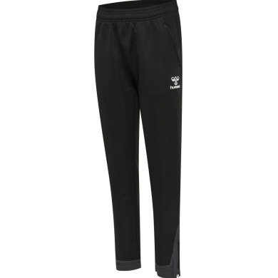 hummel Sports Trousers hmlLEAD Poly Pants (Side Pockets, Stretch Sweat Fabric) Long Black Children