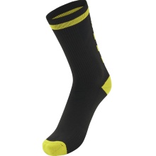 hummel Sportsocke Elite Indoor Low black/yellow - 1 Pair