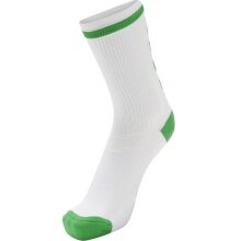 hummel Sportsocke Elite Indoor Low white/green - 1 Pair