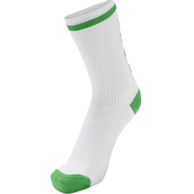 hummel Sportsocke Elite Indoor Low white/green - 1 Pair