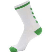 hummel Sportsocke Elite Indoor Low white/green - 1 Pair