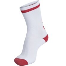 hummel Sportsocke Elite Indoor Low white/red - 1 Pair