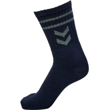 hummel Sports Socks Crew white/magnet grey/navy blue - 3 pairs