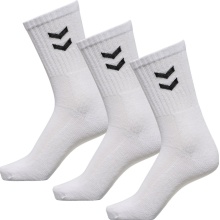 hummel Sport Socks Crew Basic white - 3 pairs