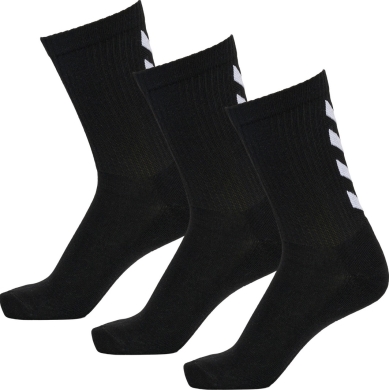 hummel Sports Socks Fundamental Crew black/white - 3 pairs