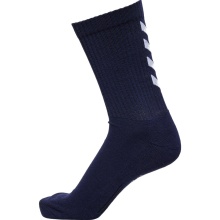 hummel Sports Socks Fundamental Crew navy blue/white - 3 pairs