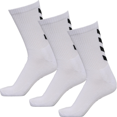 hummel Sports Socks Fundamental Crew white/black - 3 pairs