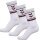 hummel Sport socks hmlSTRIPE Crew white/burgundy- 3 pairs