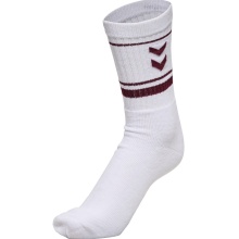 hummel Sport socks hmlSTRIPE Crew white/burgundy- 3 pairs