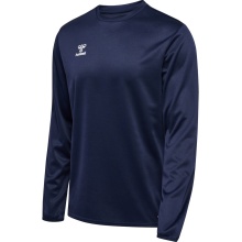 hummel Sport Long Sleeve Shirt hmlESSENTIAL Sweatshirt (Interlock Fabric) Navy Men