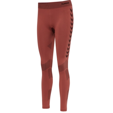 hummel Functional Underwear Sport Tight Seamless (breathable, close-fitting) long red/brown Women