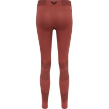 hummel Functional Underwear Sport Tight Seamless (breathable, close-fitting) long red/brown Women