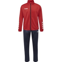 hummel Training Suit hmlPROMO Poly (Jacket and Trousers) Red/Navy Men