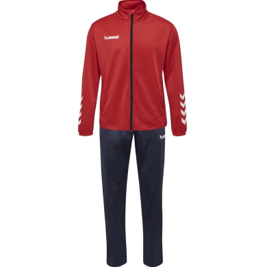 hummel Training Suit hmlPROMO Poly (Jacket and Trousers) Red/Navy Men