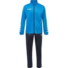 hummel Training Suit hmlPROMO Poly (Jacket and Trousers) light blue/navy blue Men