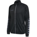 hummel Sport training jacket hmlAUTHENTIC Poly Zip (knitted polyester, with zip pockets) black/gray men