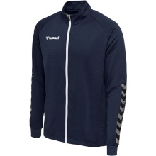 hummel Sport Training Jacket hmlAUTHENTIC Poly Zip (knitted polyester, with zip pockets) navy blue Men