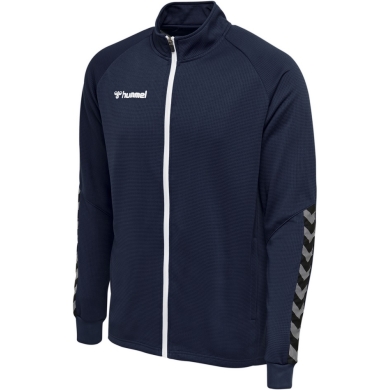 hummel Sport Training Jacket hmlAUTHENTIC Poly Zip (knitted polyester, with zip pockets) navy blue Men