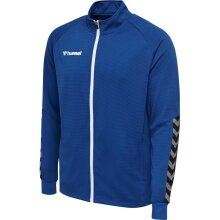 hummel Sport training jacket hmlAUTHENTIC Poly Zip (knitted polyester, with zip pockets) dark blue men