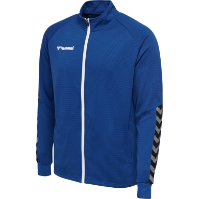 hummel Sport training jacket hmlAUTHENTIC Poly Zip (knitted polyester, with zip pockets) dark blue men