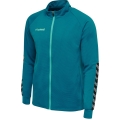 hummel Sport Training Jacket hmlAUTHENTIC Poly Zip (knitted polyester, with zip pockets) teal blue Men