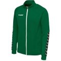 hummel Sport training jacket hmlAUTHENTIC Poly Zip (knitted polyester, with zip pockets) dark green children