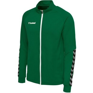 hummel Sport training jacket hmlAUTHENTIC Poly Zip (knitted polyester, with zip pockets) dark green children