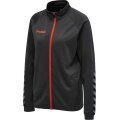 hummel Sport Training Jacket hmlAUTHENTIC Poly Zip (knitted polyester, with zipper pockets) asphalt grey Women