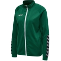 hummel Sport Training Jacket hmlAUTHENTIC Poly Zip (knitted polyester, with zip pockets) dark green Women