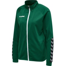 hummel Sport Training Jacket hmlAUTHENTIC Poly Zip (knitted polyester, with zip pockets) dark green Women