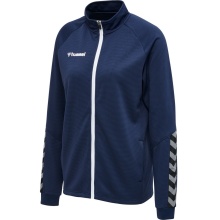 hummel Sport Training Jacket hmlAUTHENTIC Poly Zip (knitted polyester, with zip pockets) navy blue Women