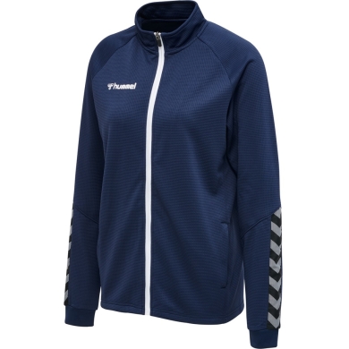 hummel Sport Training Jacket hmlAUTHENTIC Poly Zip (knitted polyester, with zip pockets) navy blue Women